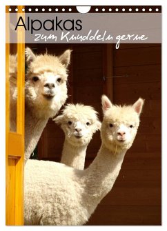 Alpakas zum Knuddeln gerne (Wandkalender 2025 DIN A4 hoch), CALVENDO Monatskalender - Calvendo;Rentschler, Heidi