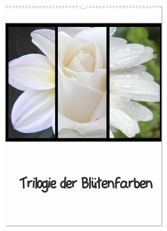 Trilogie der Blütenfarben (Wandkalender 2025 DIN A2 hoch), CALVENDO Monatskalender