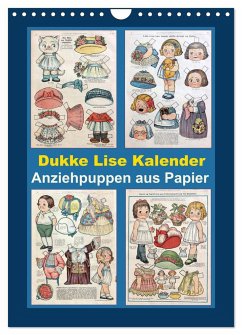 Dukke Lise Kalender - Anziehpuppen aus Papier (Wandkalender 2025 DIN A4 hoch), CALVENDO Monatskalender