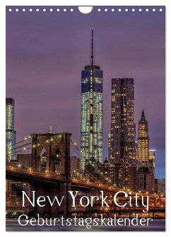 New York City Geburtstagskalender (Wandkalender 2025 DIN A4 hoch), CALVENDO Monatskalender - Calvendo;Klinder, Thomas