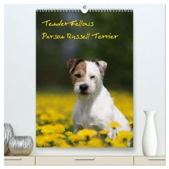 Tender Fellows - Parson Russell Terrier (hochwertiger Premium Wandkalender 2025 DIN A2 hoch), Kunstdruck in Hochglanz