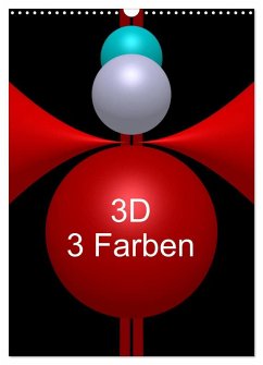 3D - 3 Farben (Wandkalender 2025 DIN A3 hoch), CALVENDO Monatskalender