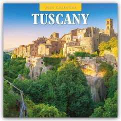 Tuscany - Toskana 2025 - 16-Monatskalender - Red Robin Publishing Ltd