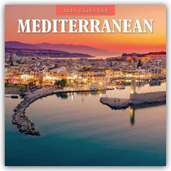 Mediterranean - Mittelmeer 2025 - 16-Monatskalender - Red Robin Publishing Ltd