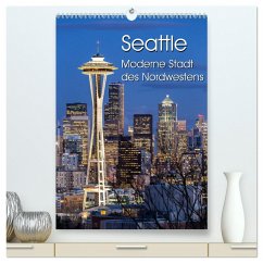 Seattle - Moderne Stadt des Nordwestens (hochwertiger Premium Wandkalender 2025 DIN A2 hoch), Kunstdruck in Hochglanz