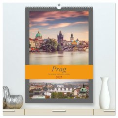 Prag - Die goldene Stadt an der Moldau (hochwertiger Premium Wandkalender 2025 DIN A2 hoch), Kunstdruck in Hochglanz