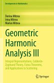 Geometric Harmonic Analysis III