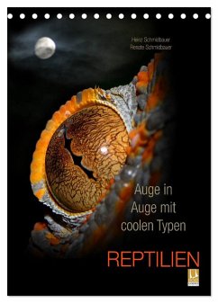 Auge in Auge mit coolen Typen - REPTILIEN (Tischkalender 2025 DIN A5 hoch), CALVENDO Monatskalender