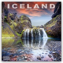 Iceland - Island 2025 - 16-Monatskalender - Avonside Publishing Ltd