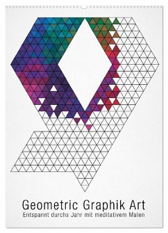 Geometric Graphik Art (Wandkalender 2025 DIN A2 hoch), CALVENDO Monatskalender