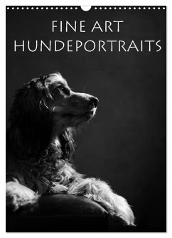 Fine Art Hundeportraits (Wandkalender 2025 DIN A3 hoch), CALVENDO Monatskalender