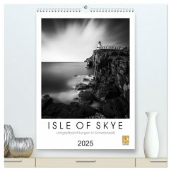 Isle of Skye - Langzeitbelichtungen in Schwarzweiß (hochwertiger Premium Wandkalender 2025 DIN A2 hoch), Kunstdruck in Hochglanz - Calvendo;Bichler, Thomas