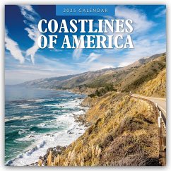 Coastlines of Amerika - Amerikanische Küsten 2025 - 16-Monatskalender - Red Robin Publishing Ltd