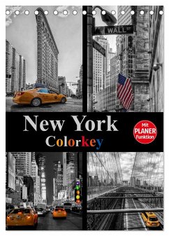 New York Colorkey (Tischkalender 2025 DIN A5 hoch), CALVENDO Monatskalender