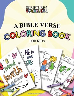 Scripture and Scribbles, A Bible Verse Coloring Book for Kids - Malin, Linda