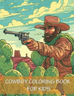 Cover Cowboy Coloring Book For Kids