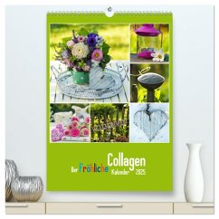 Der kunterbunte Collagen Kalender (hochwertiger Premium Wandkalender 2025 DIN A2 hoch), Kunstdruck in Hochglanz