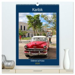 KARIBIK Oldtimer auf Kuba (hochwertiger Premium Wandkalender 2025 DIN A2 hoch), Kunstdruck in Hochglanz - Calvendo;Bussenius, Beate