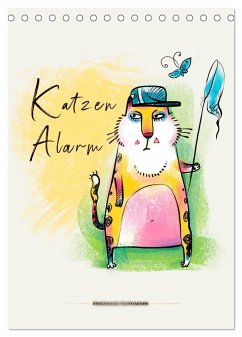 Katzen Alarm (Tischkalender 2025 DIN A5 hoch), CALVENDO Monatskalender - Calvendo;Roder, Peter