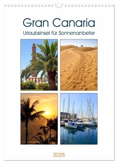 Gran Canaria - Urlaubsinsel für Sonnenanbeter (Wandkalender 2025 DIN A3 hoch), CALVENDO Monatskalender - Calvendo;Frost, Anja