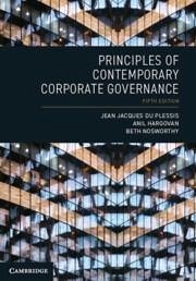 Principles of Contemporary Corporate Governance - Hargovan, Anil; Nosworthy, Beth; Du Plessis, Jean Jacques