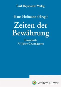 Cover Zeiten der Bewährung - Festschrift 75 Jahre Grundgesetz