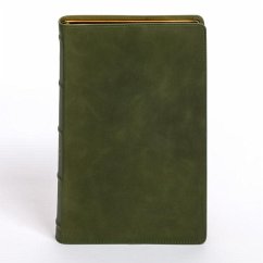 Cover CSB Giant Print Bible, Holman Handcrafted Collection, Marbled Olive Premium Calfskin