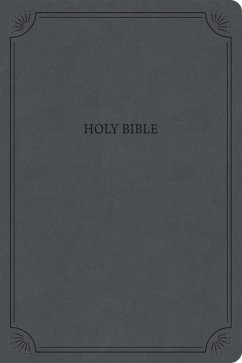 NASB Large Print Thinline Bible, Value Edition, Charcoal Leathertouch - Holman Bible Publishers