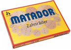 MATADOR 11310 - Explorer Zahnräder, 14 Teile inkl. Anleitung, Baukasten-Erweiterung für E100 bis E500, Holz, Konstruktionsbaukasten, ab 5 Jahren, Spielend lernen!