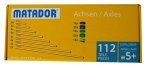 MATADOR 11220 - Explorer Achsen-Set, 112 Teile, Baukasten-Erweiterung, Holz, Konstruktionsbaukasten, ab 5 Jahren, Spielend lernen!
