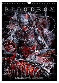 BLOODBOY/CREEPY ILLUSTRATION (Wandkalender 2025 DIN A3 hoch), CALVENDO Monatskalender