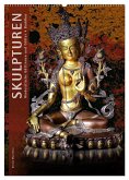 SKULPTUREN Hinduistische Göttinnen und Götter ¿ Buddhas (Wandkalender 2025 DIN A2 hoch), CALVENDO Monatskalender