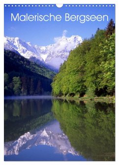 Malerische Bergseen (Wandkalender 2025 DIN A3 hoch), CALVENDO Monatskalender