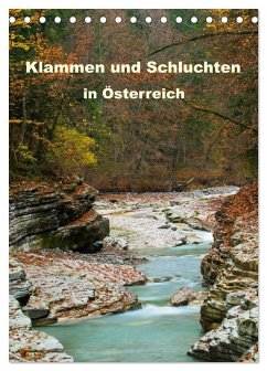 Klammen und Schluchten in Österreich 2025 (Tischkalender 2025 DIN A5 hoch), CALVENDO Monatskalender