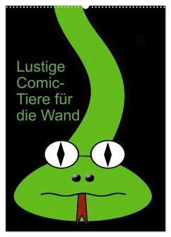 Lustige Comic-Tiere für die Wand (Wandkalender 2025 DIN A2 hoch), CALVENDO Monatskalender