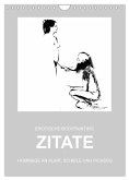 EROTISCHE BODYPAINTING ZITATE - HOMMAGE AN KLIMT, SCHIELE UND PICASSO (Wandkalender 2025 DIN A4 hoch), CALVENDO Monatskalender