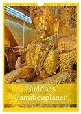 Buddhas Familienplaner (Wandkalender 2025 DIN A4 hoch), CALVENDO Monatskalender