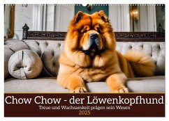 Chow Chow - der Löwenkopfhund (Wandkalender 2025 DIN A2 quer), CALVENDO Monatskalender - Calvendo;Kleemann, Claudia