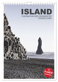 Island - Faszination der Gegensätze - Tagesplaner (Wandkalender 2025 DIN A4 hoch), CALVENDO Monatskalender