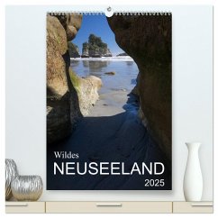 Wildes Neuseeland (hochwertiger Premium Wandkalender 2025 DIN A2 hoch), Kunstdruck in Hochglanz - Calvendo;Jentschura, Katja