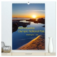 Weltnaturerbe Olympic National Park (hochwertiger Premium Wandkalender 2025 DIN A2 hoch), Kunstdruck in Hochglanz