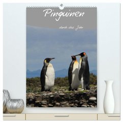 Mit Pinguinen durch das Jahr (hochwertiger Premium Wandkalender 2025 DIN A2 hoch), Kunstdruck in Hochglanz - Calvendo;Köhler, Clemens Göb, Ute