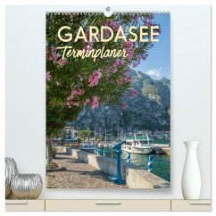 GARDASEE Terminplaner (hochwertiger Premium Wandkalender 2025 DIN A2 hoch), Kunstdruck in Hochglanz