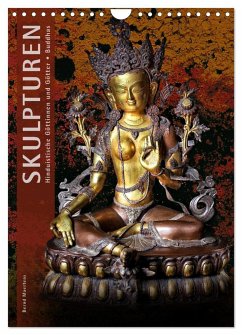 SKULPTUREN Hinduistische Göttinnen und Götter ¿ Buddhas (Wandkalender 2025 DIN A4 hoch), CALVENDO Monatskalender