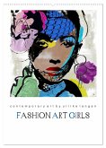 FASHION ART GIRLS (Wandkalender 2025 DIN A2 hoch), CALVENDO Monatskalender