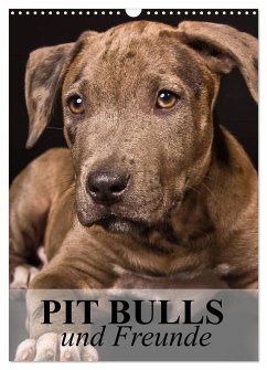 Pit Bulls und Freunde (Wandkalender 2025 DIN A3 hoch), CALVENDO Monatskalender