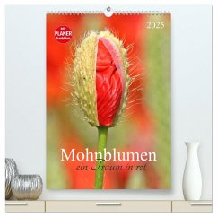 Mohnblumen-ein Traum in rot (hochwertiger Premium Wandkalender 2025 DIN A2 hoch), Kunstdruck in Hochglanz - Calvendo;Schnellewelten