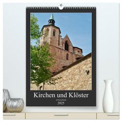 Kirchen und Klöster in Deutschland (hochwertiger Premium Wandkalender 2025 DIN A2 hoch), Kunstdruck in Hochglanz