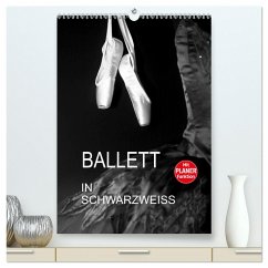 Ballett in Schwarzweiss (hochwertiger Premium Wandkalender 2025 DIN A2 hoch), Kunstdruck in Hochglanz