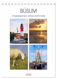 Büsum - Impressionen eines Sommers (Tischkalender 2025 DIN A5 hoch), CALVENDO Monatskalender